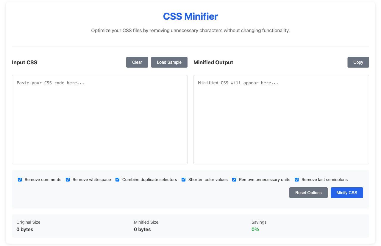 CSS Minifier featured image